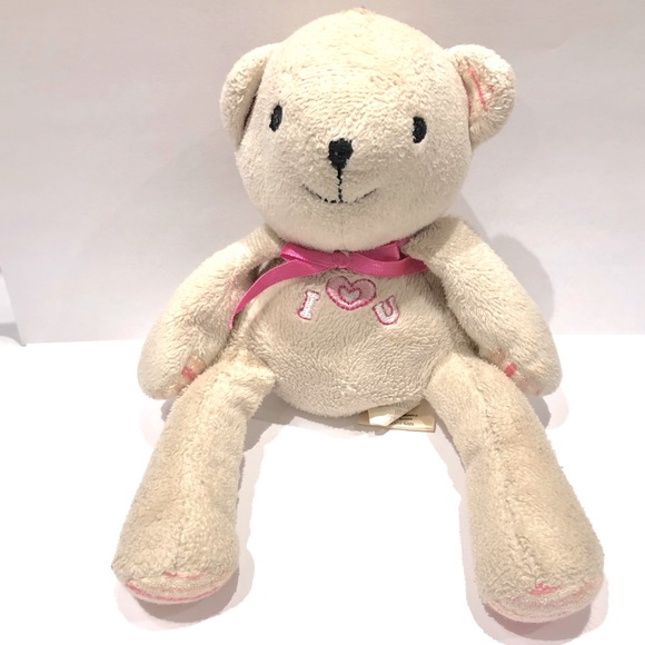Cherokee Bear “I love you” Eight-inch cream coloured - Picture 3 of 4